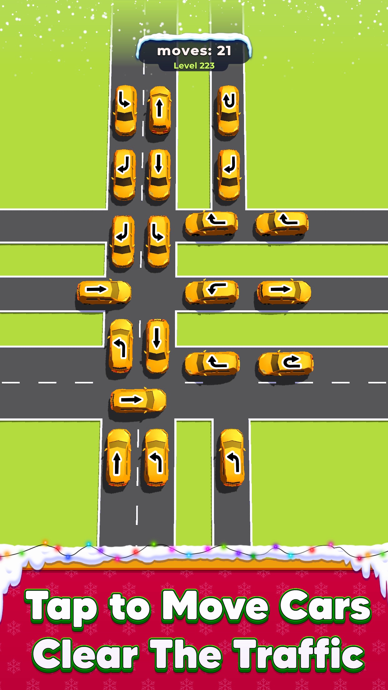 第223关：道路交叉口中的车辆朝向与剩余步数